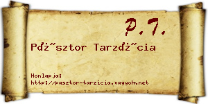 Pásztor Tarzícia névjegykártya